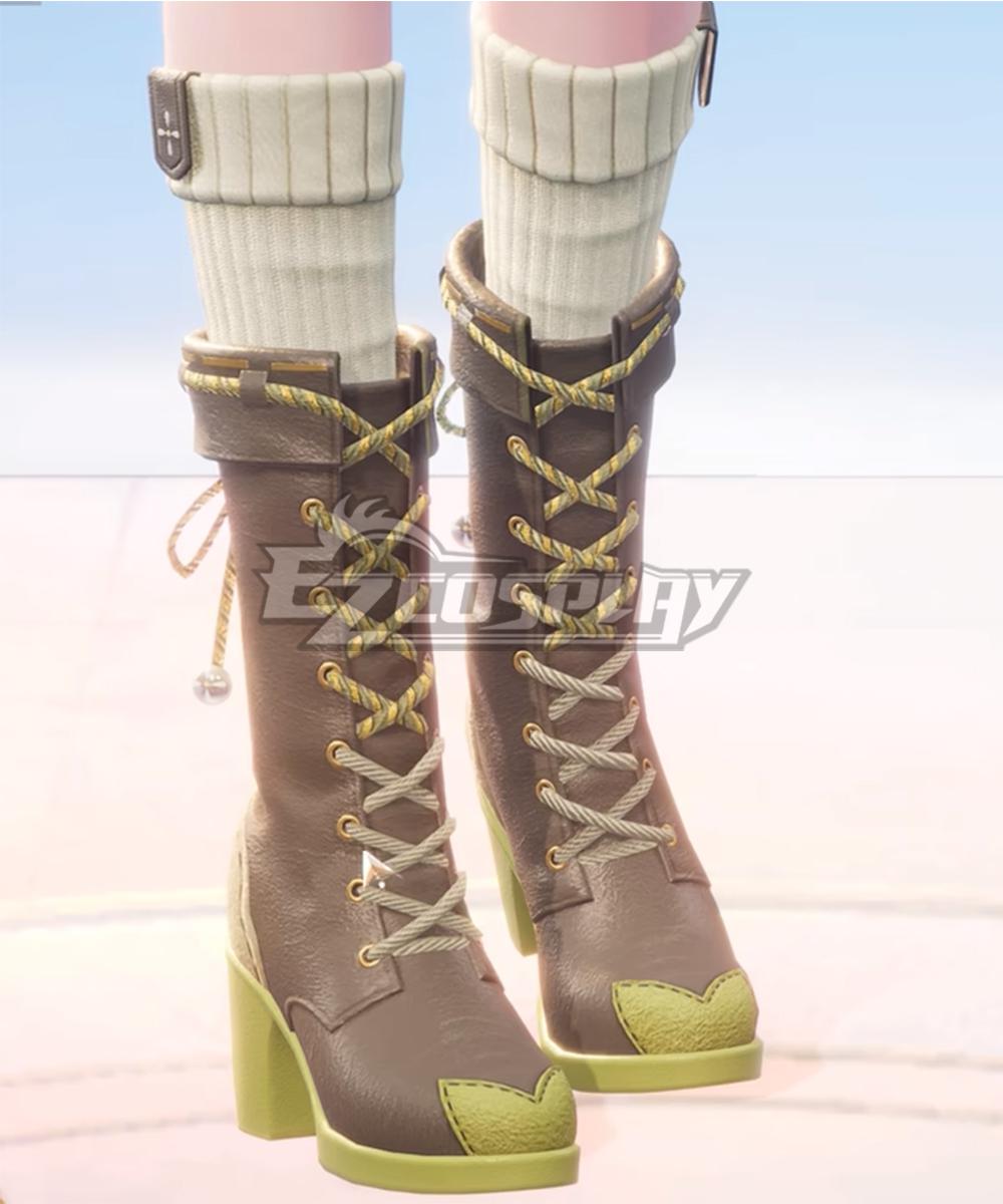 Infinity Nikki Nikki Forest's Fluttering Brown Shoes Cosplay Boots