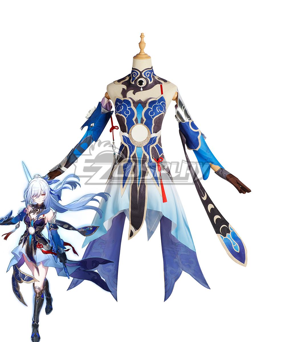 Honkai: Star Rail Jingliu Blue White Cosplay Costume