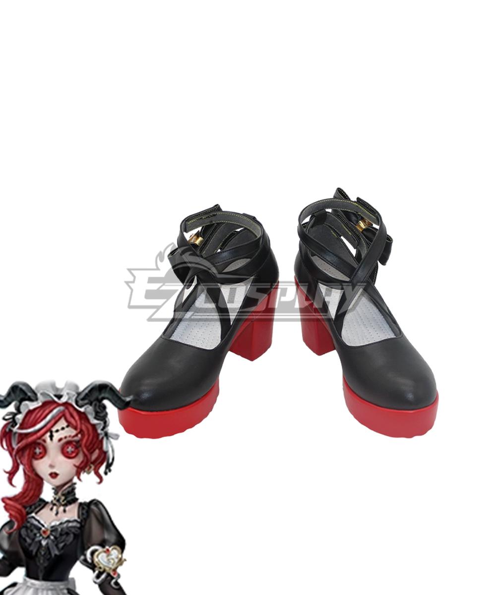 Identity V Truth & Inference Crimson Priestess Fiona Gilman Black Red Cosplay Shoes