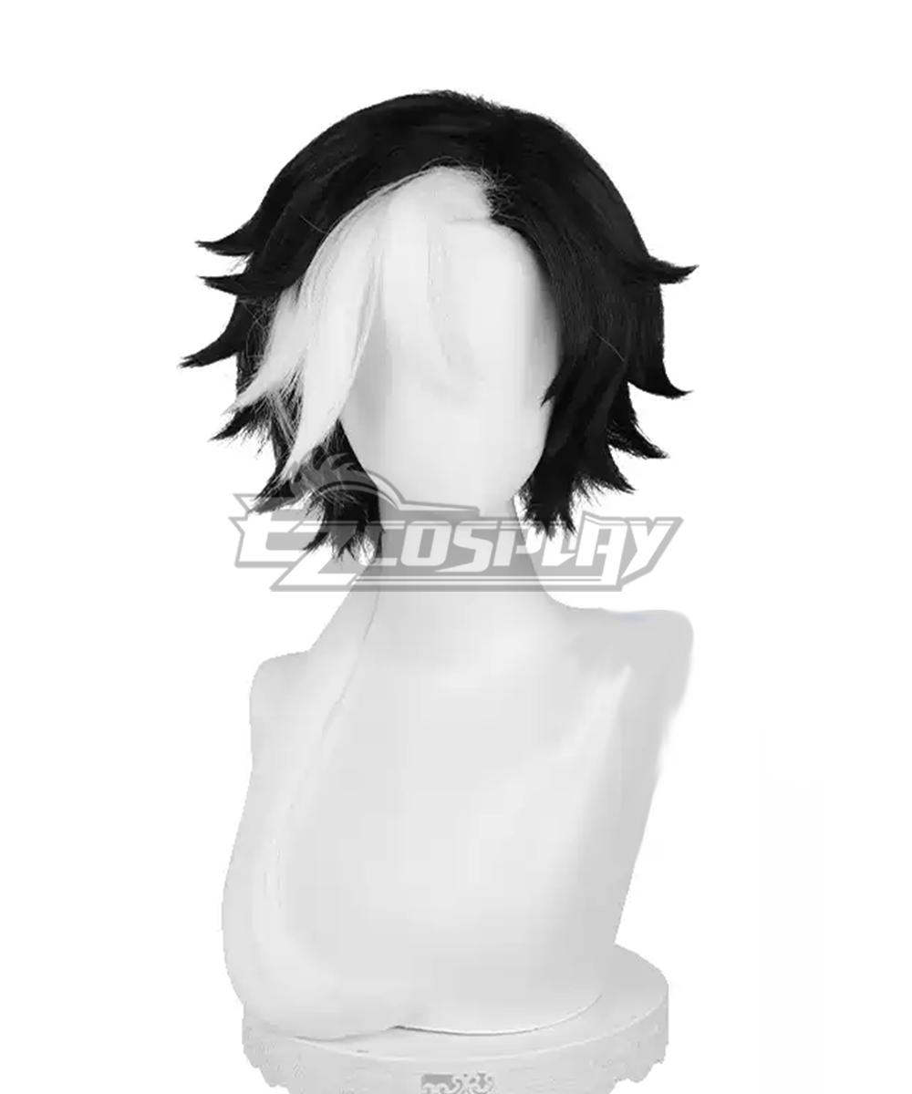 Identity V Truth & Inference D.M. Photographer Joseph Desaulniers Black White Cosplay Wig