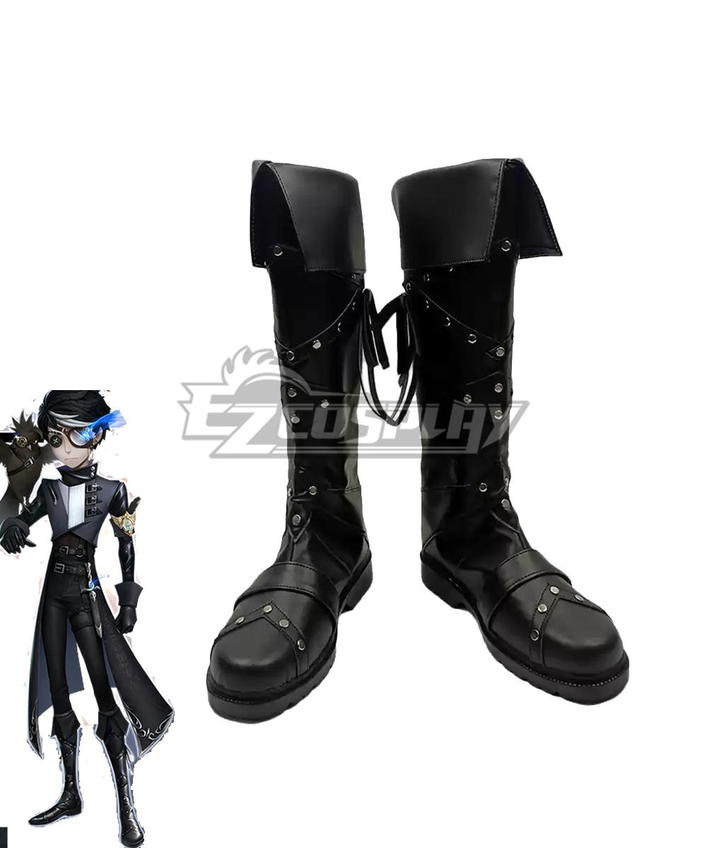 Identity V Truth & Inference Noir Seer Eli Clark Black Shoes Cosplay Boots