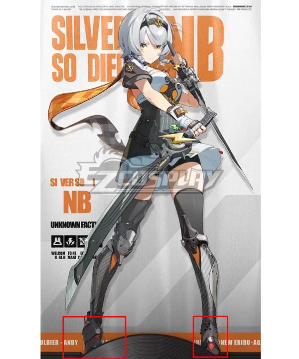 Zenless Zone Zero ZZZ Silver Soldier - Anby Cosplay Shoes