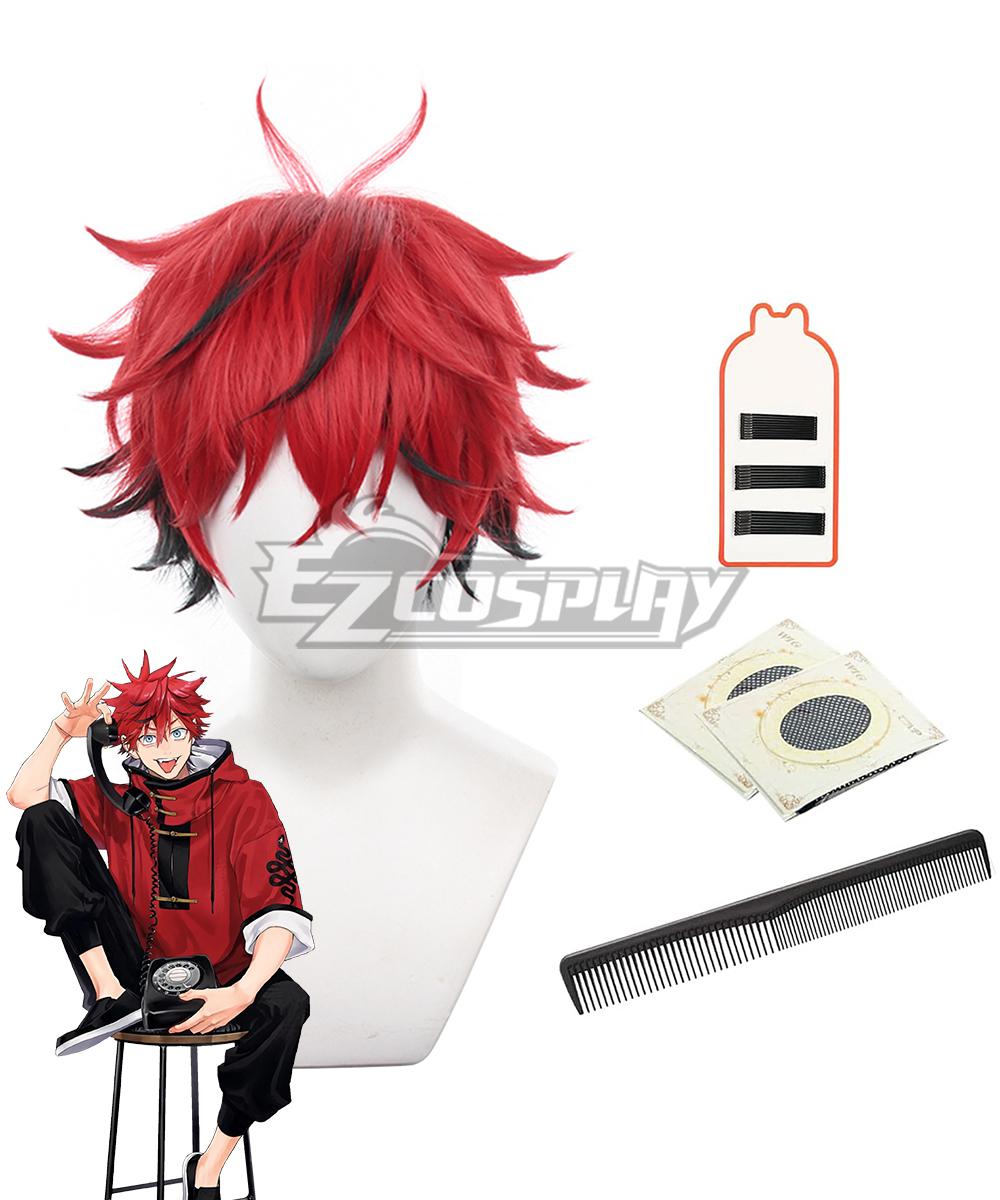Gokurakugai Aruma Red Cosplay Wig