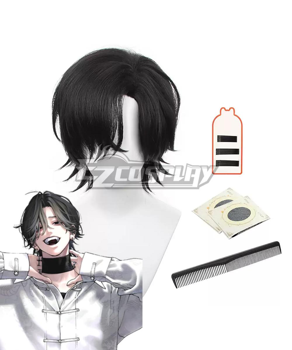 Gokurakugai Yoru Black Cosplay Wig
