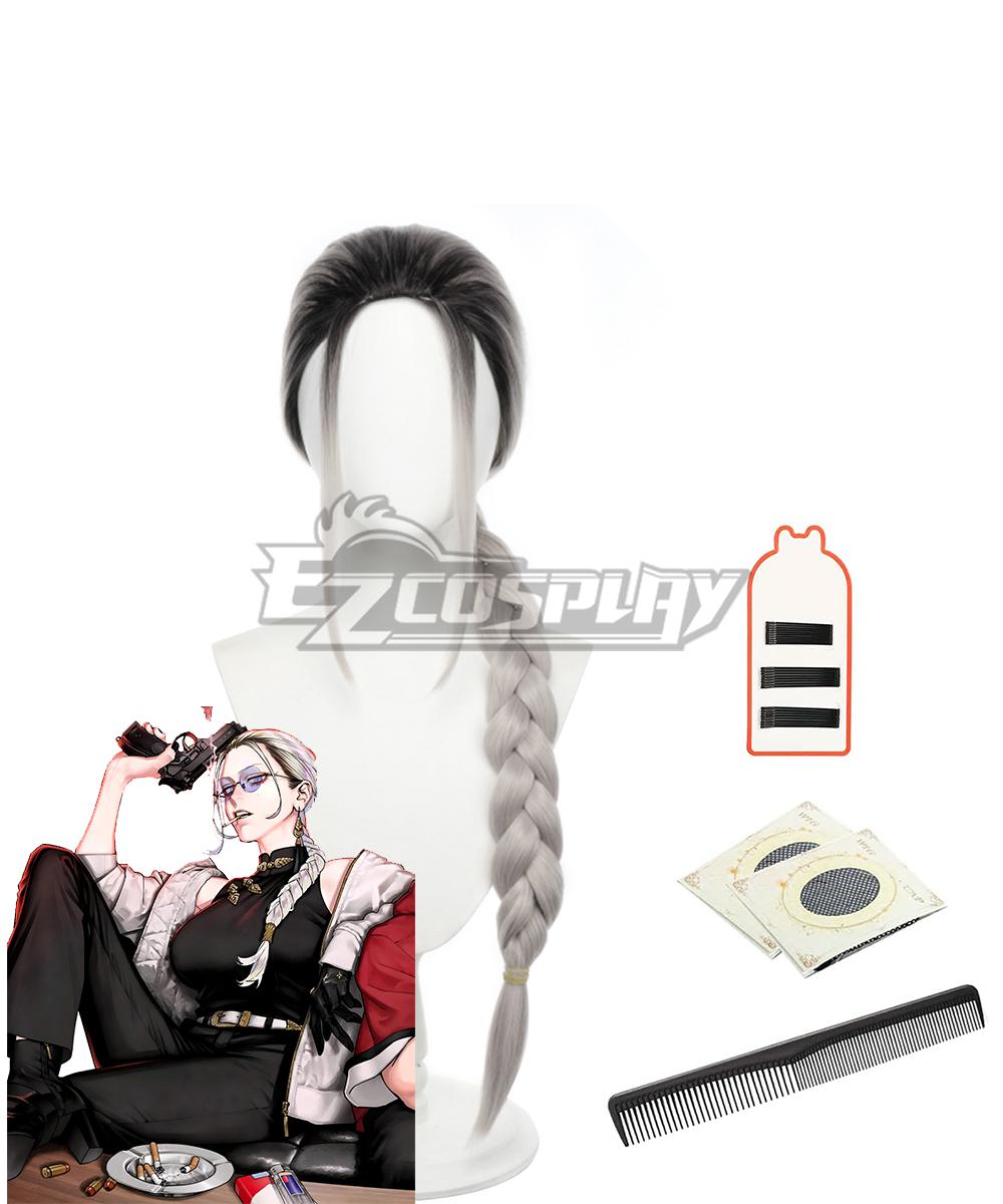 Gokurakugai Tao Saotome Silver Cosplay Wig