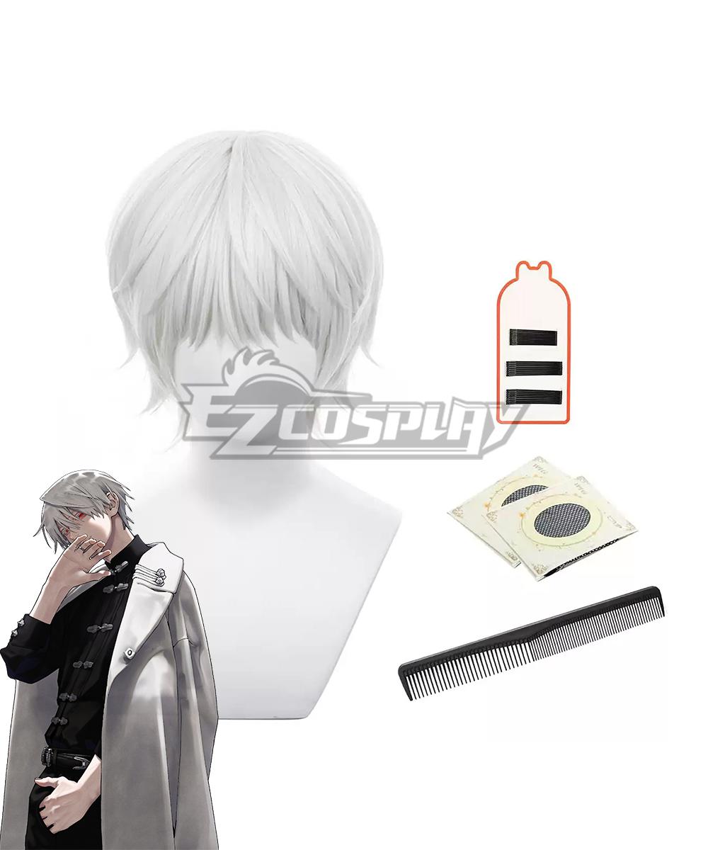 Gokurakugai Yomi White Cosplay Wig