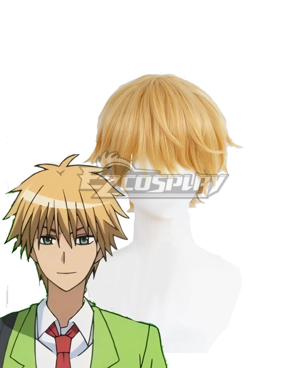 Maid Sama Takumi Usui Golden Cosplay Wig