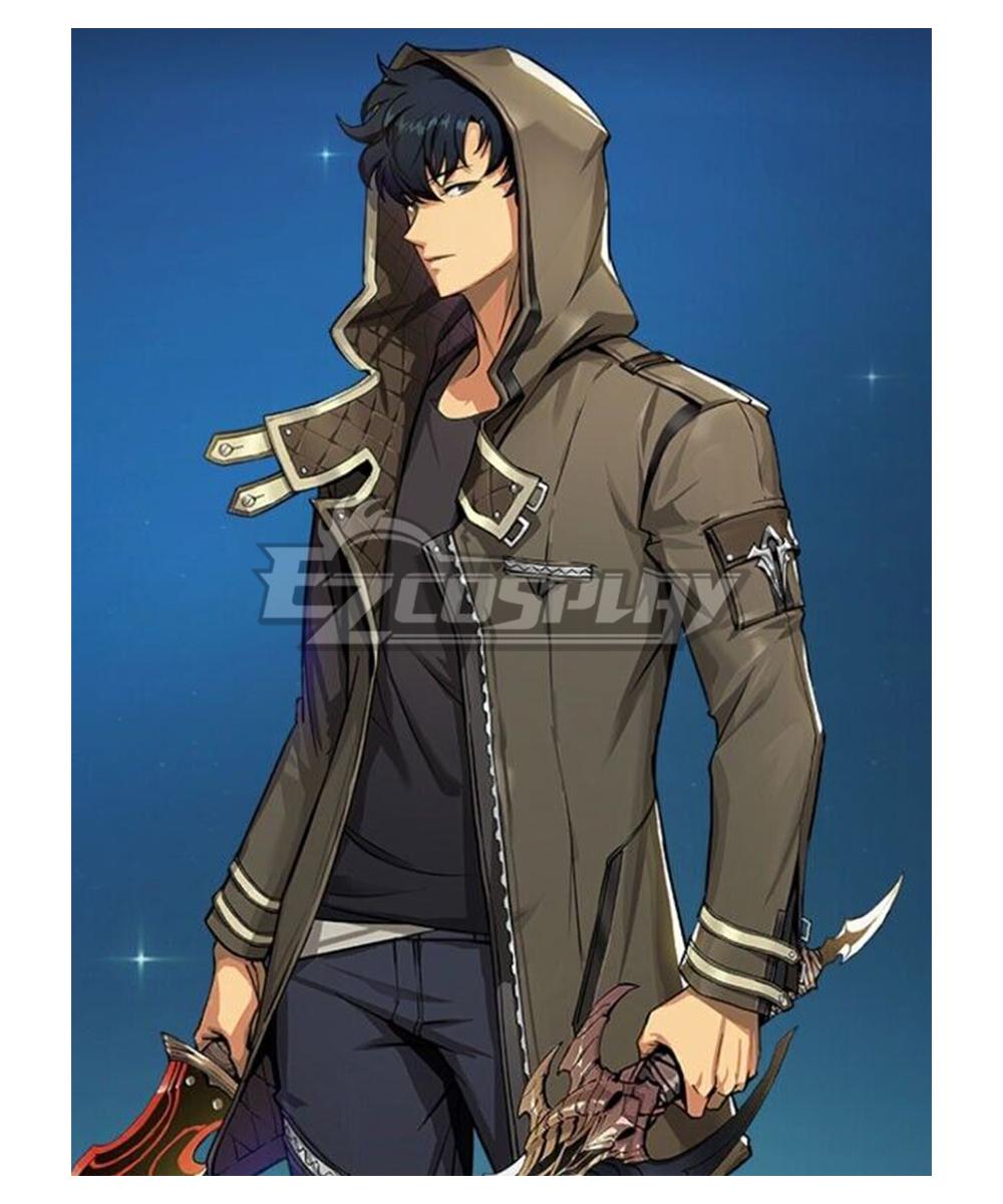 Solo Leveling Sung Jinwoo Brown Combat Suit Cosplay Costume