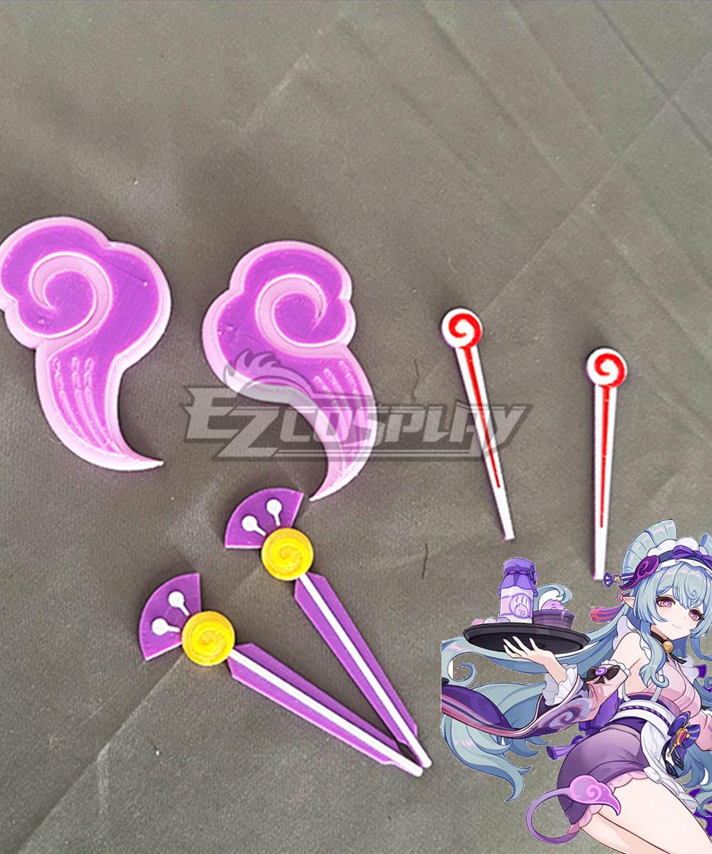 Genshin Impact Yumemizuki Mizuki Ears Hairpins Hair Accessories Cosplay Accessory Prop