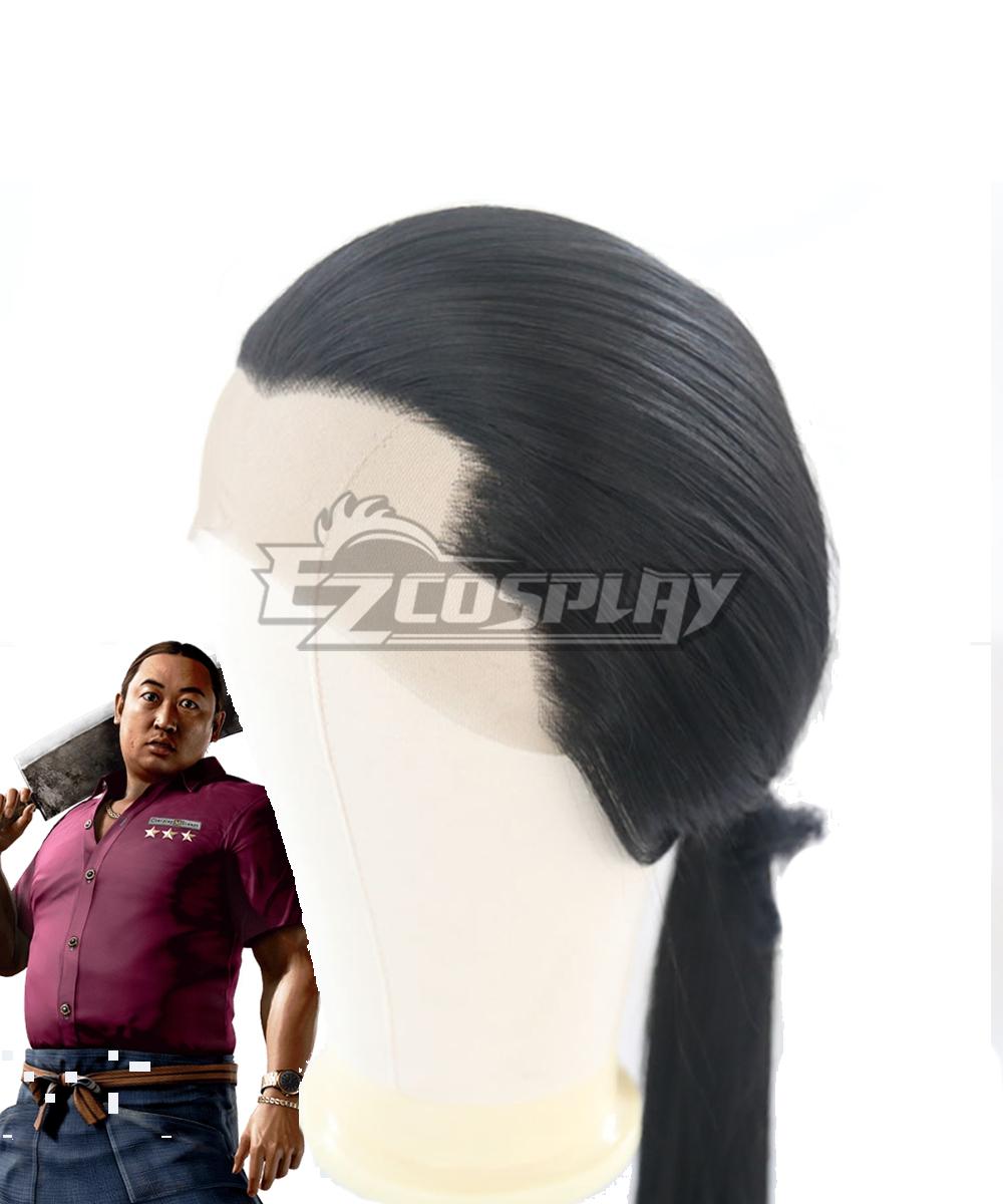 Yakuza 8 Like a Dragon: Pirate Yakuza in Hawaii Masaru Fujita Black Cosplay Wig