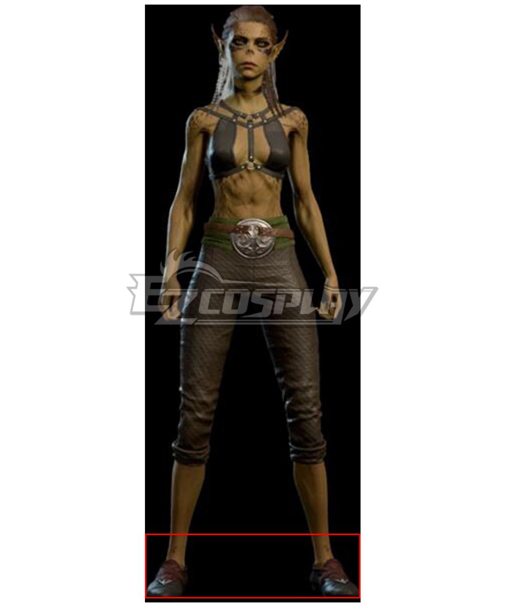 Baldur's Gate III BG3 Lae'zel Camp Black Cosplay Shoes