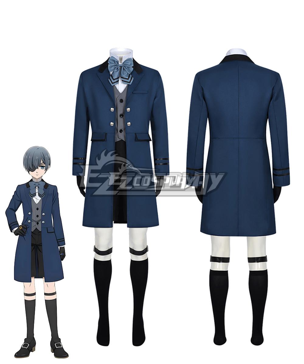 Black Butler: Emerald Witch Arc Ciel Phantomhive Blue Suit Cosplay Costume