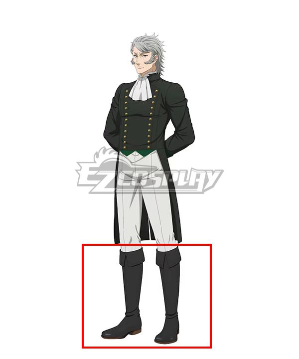 Black Butler: Emerald Witch Arc Wolfram Gelzer Black Shoes Cosplay Boots