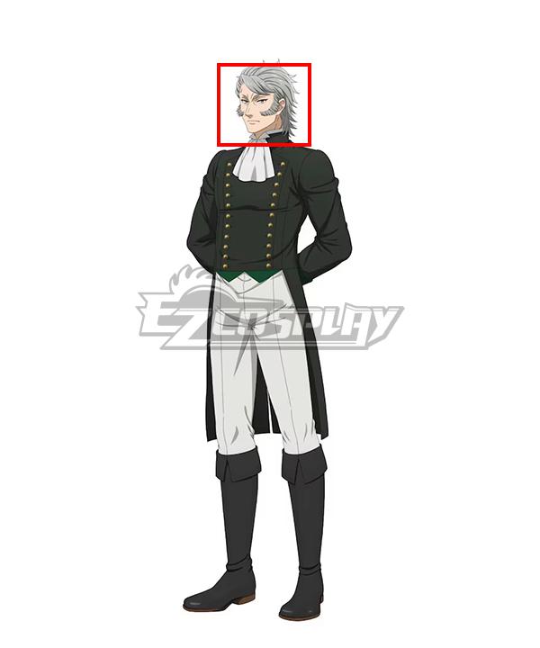 Black Butler: Emerald Witch Arc Wolfram Gelzer Silver Cosplay Wig