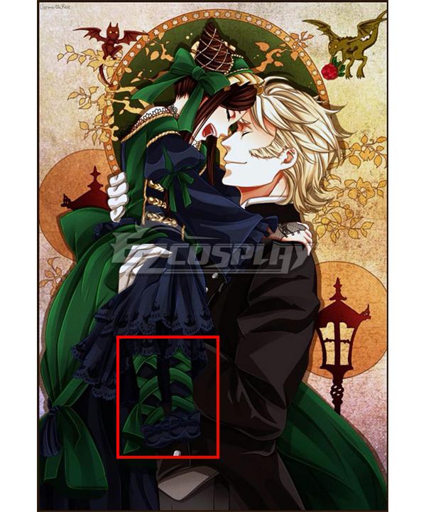 Black Butler: Emerald Witch Arc Sieglinde Sullivan Green Cosplay Shoes
