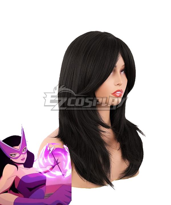 Marvel The Young Avengers Video Huntress Black Cosplay Wig