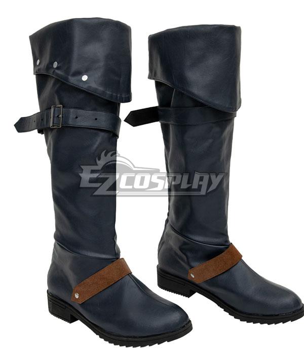 The Witcher 4 Hunt Cirilla Black Shoes Cosplay Boots