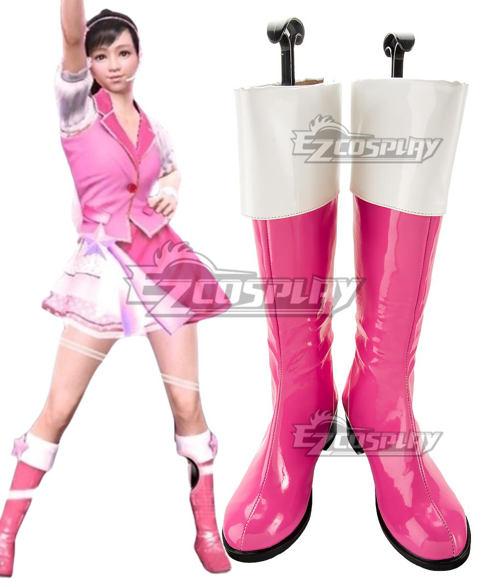 Yakuza Haruka Sawamura Pink Shoes Cosplay Boots