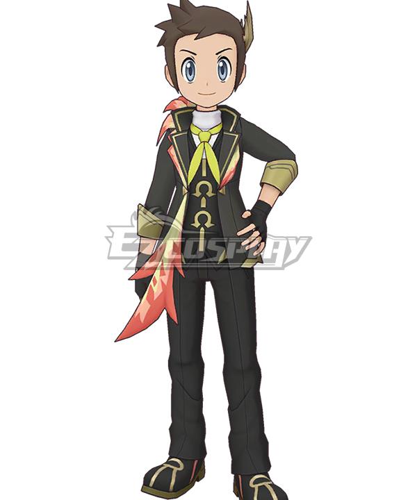PM Pokemon Masters EX Brendan Champion Suit Cosplay Costume
