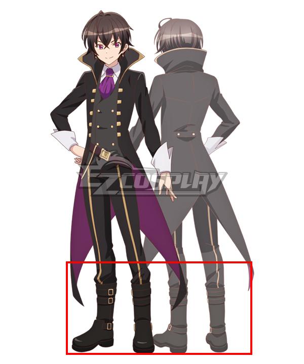 I'm the Evil Lord Of An Intergalactic Empire! Liam Sera Banfield Black Shoes Cosplay Boots