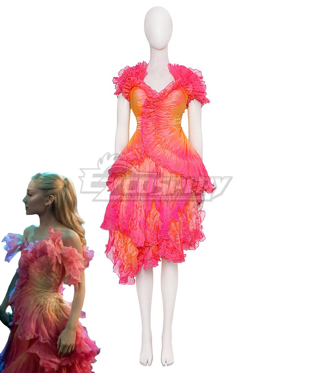 Wicked (2024) Glinda Ozdust Ballroom Pink Dress Cosplay Costume