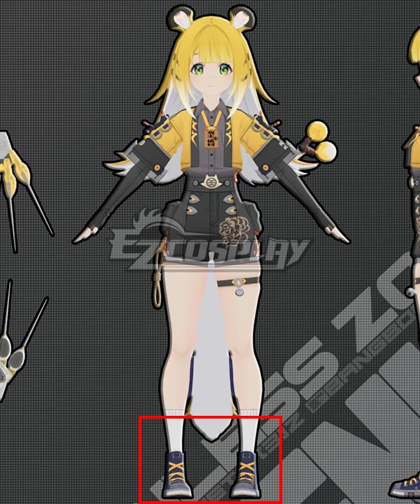 Zenless Zone Zero Ju Fufu Blue Cosplay Shoes