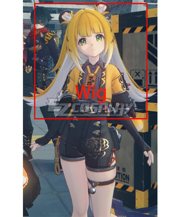 Zenless Zone Zero Ju Fufu Yellow Cosplay Wig