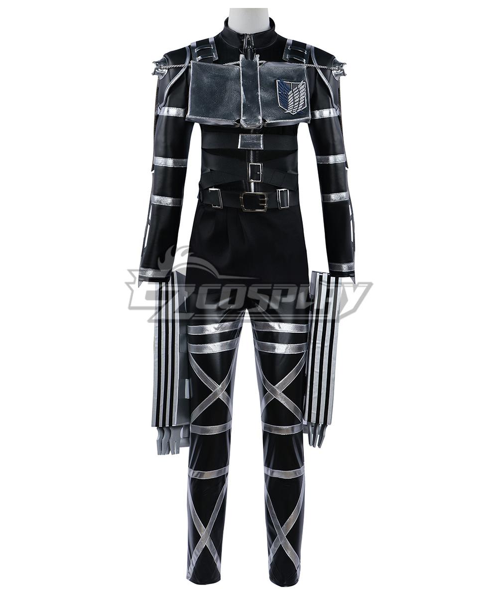 AoT Final Season Levi Ackerman Mikasa Black Cosplay Costume