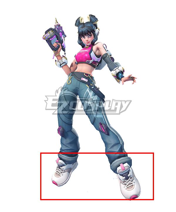 OVERWATCH 2 X LE SSERAFIM FEARLESS Juno White Cosplay Shoes