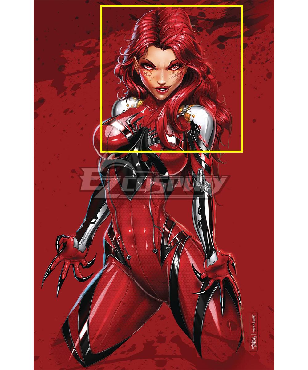 Marvel Blood Widow  Jamie Tyndall Red Cosplay Wig