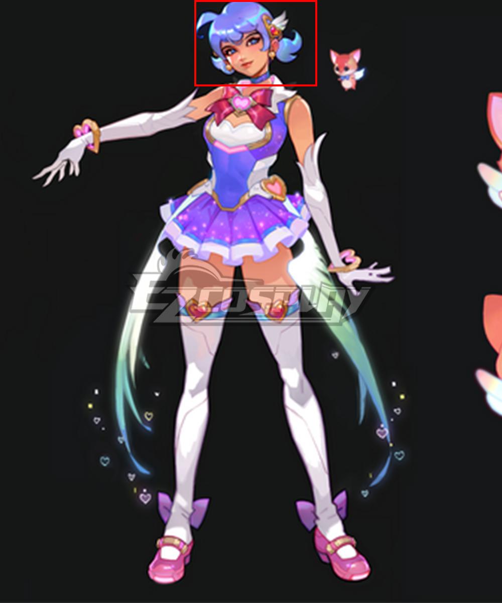 OVERWATCH 2 Legendary And Mythic Magical Girl Skins Kiriko Blue Cosplay Wig