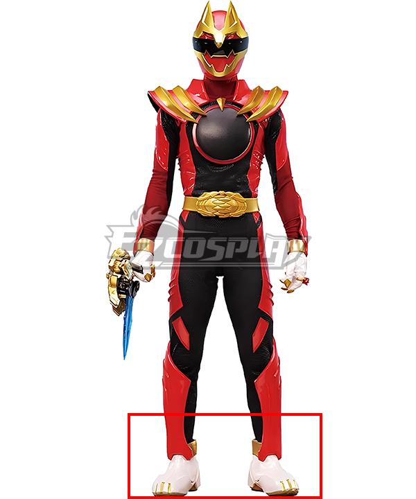 Power Rangers Super Sentai No.1 Sentai Gozyuger Gozyu Red White Cosplay Shoes