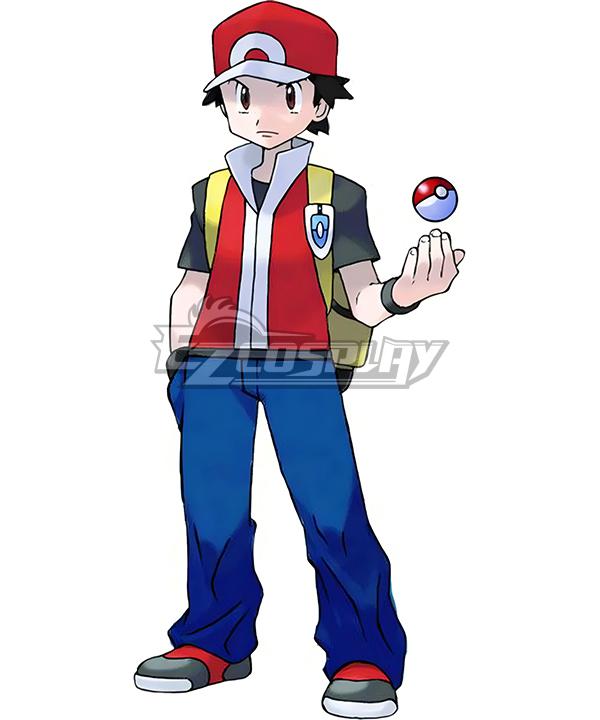 PM Red and Blue Red Cosplay Costume