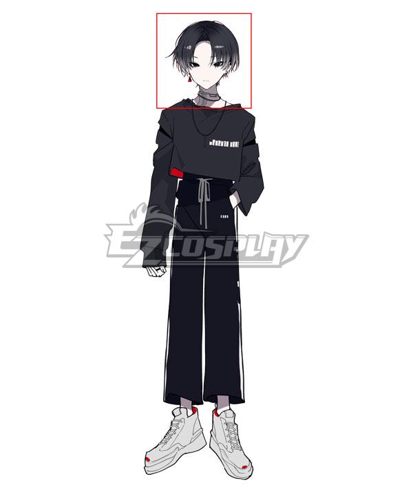 Project:;COLD case.mirage Hanasaki Kaoru Black White Cosplay Wig