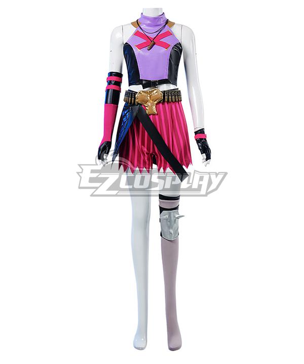 Arcane League of Legends LOL Jinx Purple Suit Cosplay Costume
