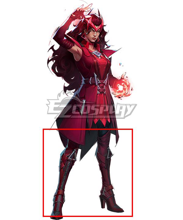 Marvel Rivals Scarlet Witch Shoes Cosplay Boots