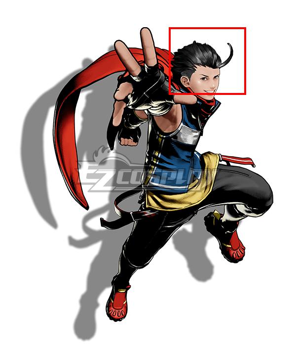 Fatal Fury: City of the Wolves Hokutomaru Black Cosplay Wig