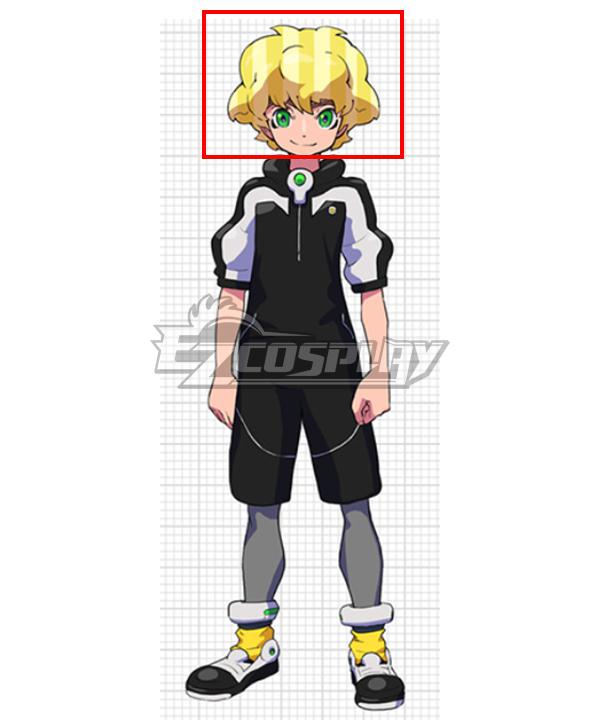 Inazuma Eleven Victory Road Victorio Cryptix Golden Cosplay Wig