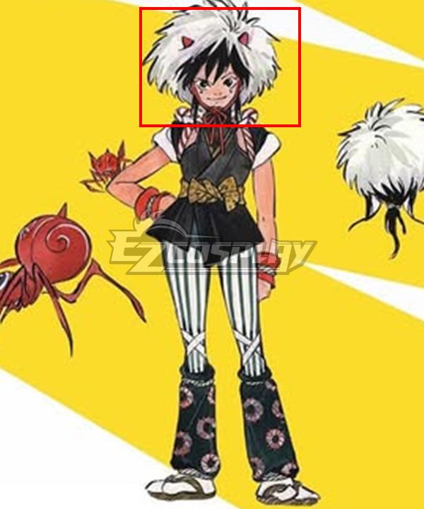 Marvel Rivals Peni Parker Yatsukahagi Peni Parker White Black Cosplay Wig