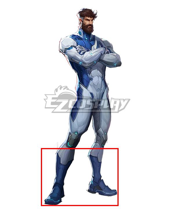 Marvel Rivals Mr. Fantastic Blue Shoes Cosplay Boots