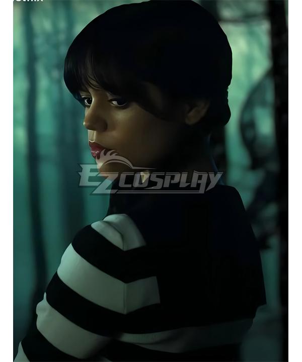 Wednesday The Addams Family Season 2 Wednesday Addams Striped Cosplay Costume