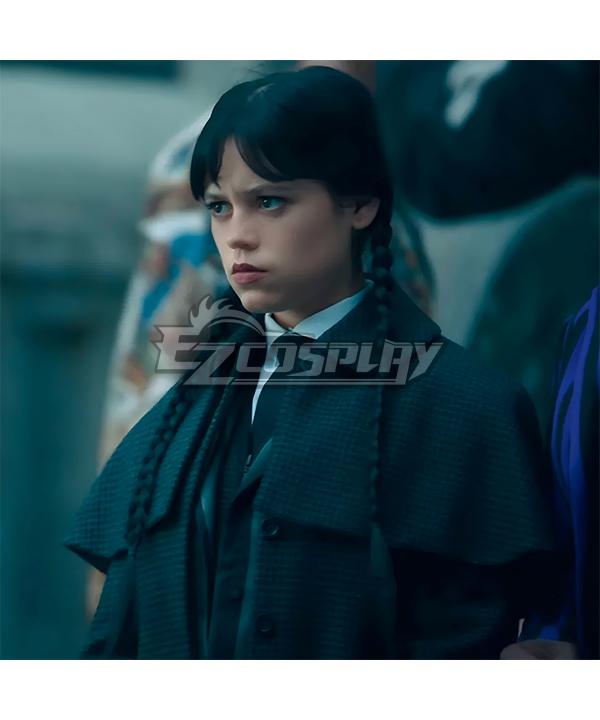 Wednesday The Addams Family Season 2 Wednesday Addams Black Coat Cosplay Costume