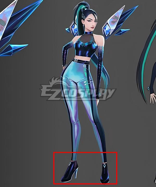 League Of Legends LOL 2020 K/DA KDA All Out Kai'sa Kaisa Green Cosplay Shoes