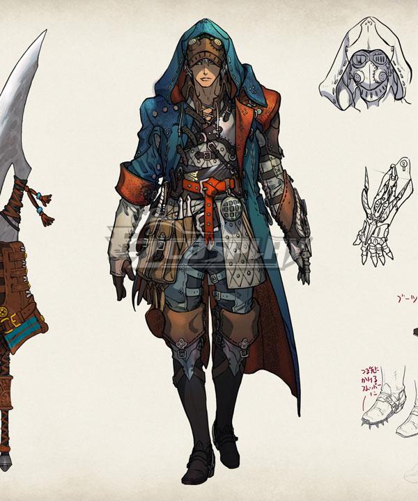 Monster Hunter Wilds Hunter Hope Set Male Cosplay Costume