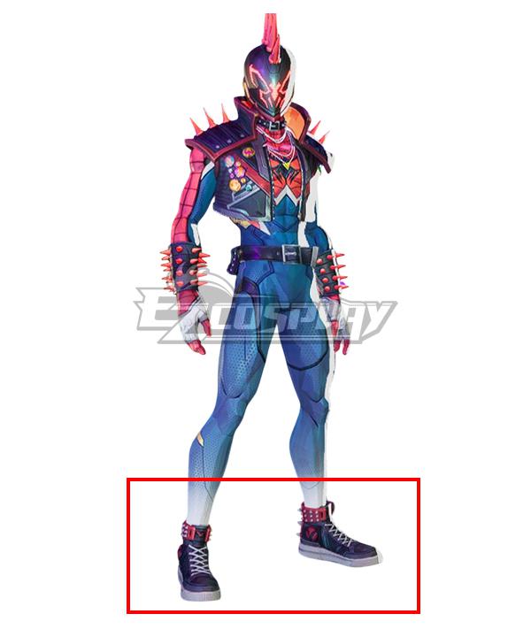 Marvel Rivals Punk Spider-Man Black Cosplay Shoes