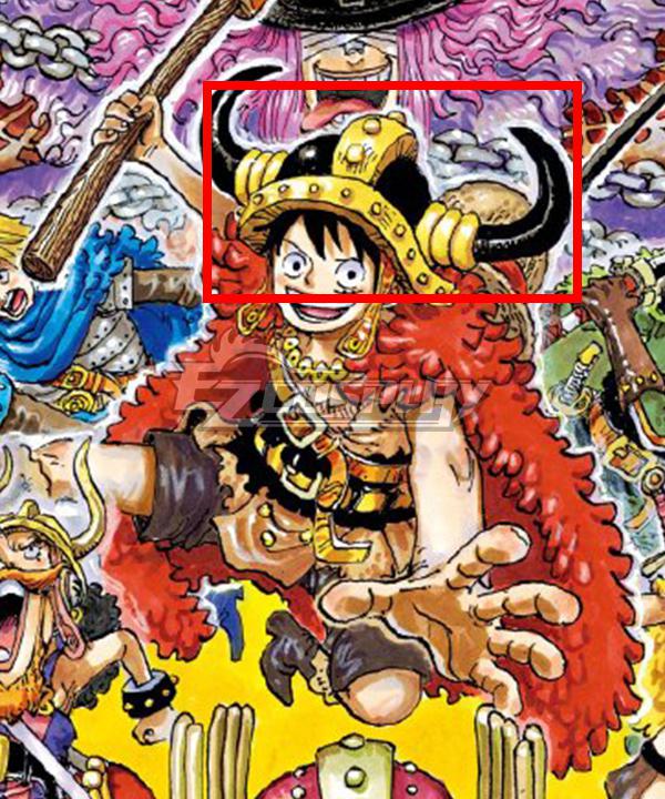 One Piece Monkey D. Luffy Elbaph Elbaf Helmet Cosplay Weapon Prop