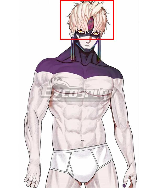 Dandadan Season 2 Jin Enjoji Evil Eye Possessing Jiji White Cosplay Wig