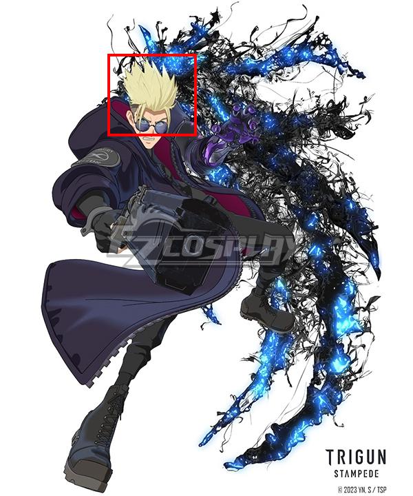 TRIGUN Trigun Stampede Black Vash The Stampede Golden Cosplay Wig
