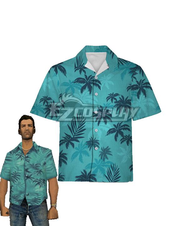 Grand Theft Auto GTA Tommy Vercetti Only Shirt Cosplay Costume