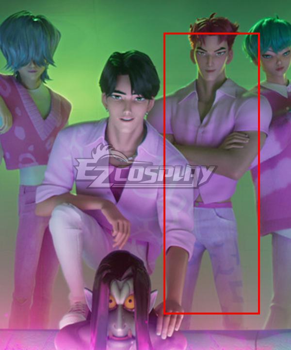 Kpop Demon Hunters The Saja Boys Red Cosplay Costume